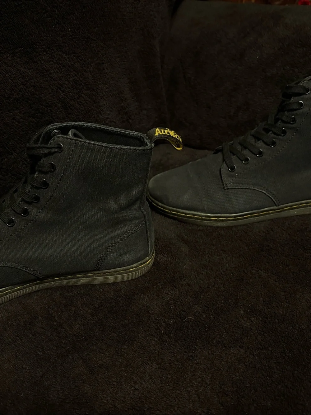 Doc Martens AirWair Alfie Black Canvas Boots US Men’s 9 / Women’s 10 GUC
